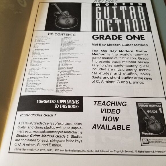 Mel Bay's Modern Guitar Method Grade 1 paperback book - Picture 5 of 6